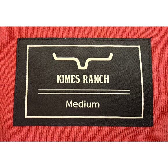Kimes Ranch Fast Talker Hoodie Sweatshirt Black Burgandy Medium - Picture 3 of 11